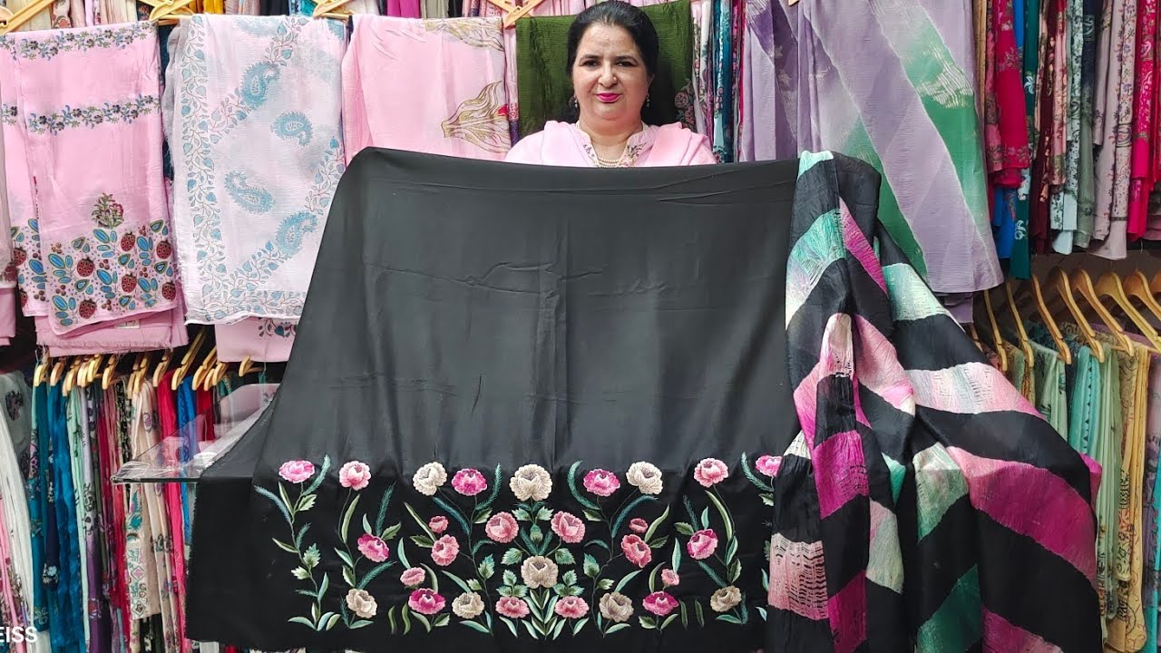 Partywear Pashmina embroidery suits♥️.....#eddycreationsludhiana #onlineshopping #fashion