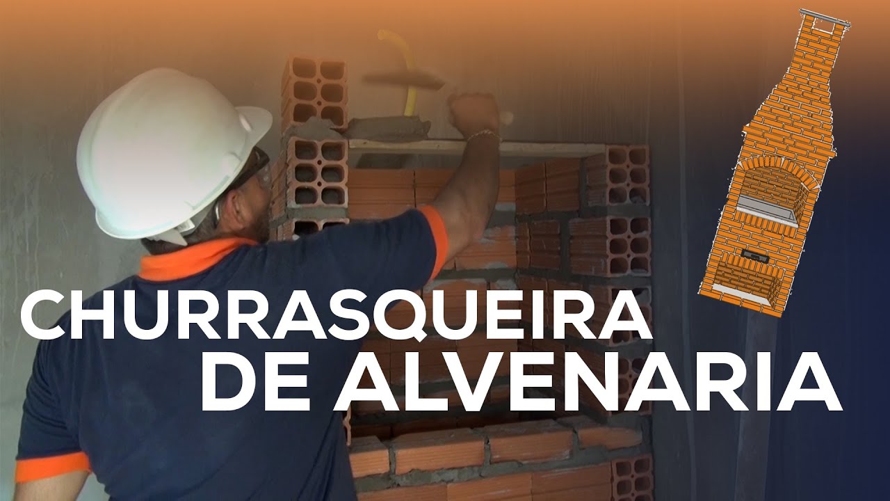 Como fazer churrasqueira passo a passo - construção da base e alvenaria