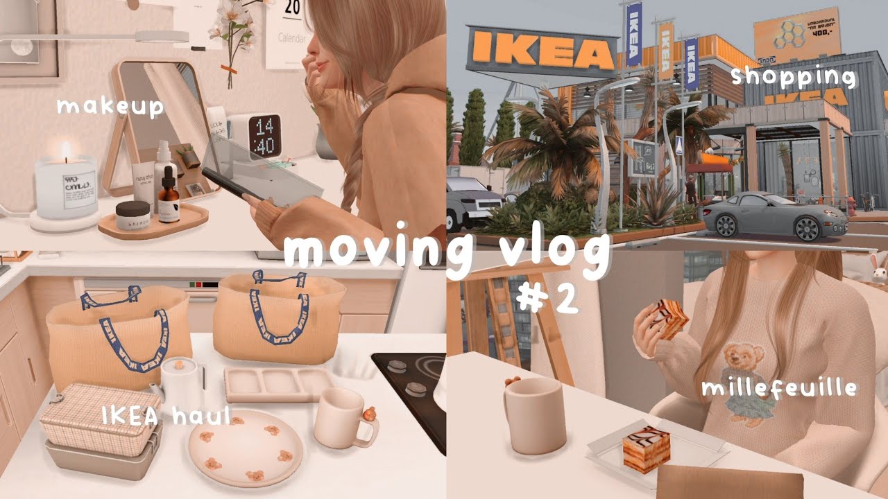 RUS) moving vlog pt. 2: IKEA shopping & haul | emily #2 — the sims 4