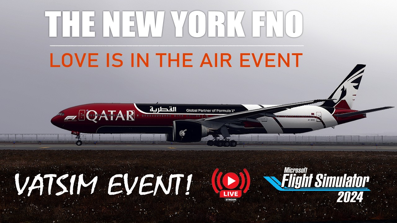 🔴 LIVE | VATSIM FNO NYC ✈️ Qatar Airways B777-300ER | JFK ➝ Doha | Real Ops Ultra Long Haul
