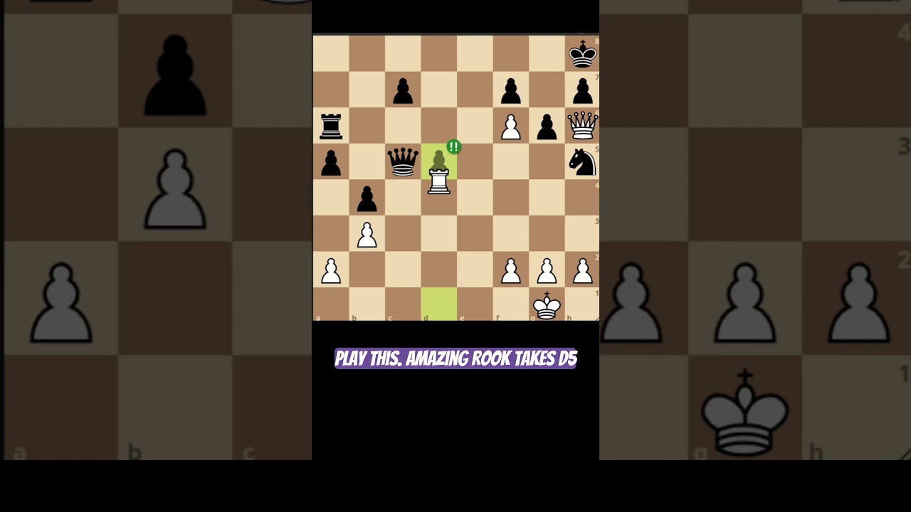 AMAZING deflection by sacrificing the roook 