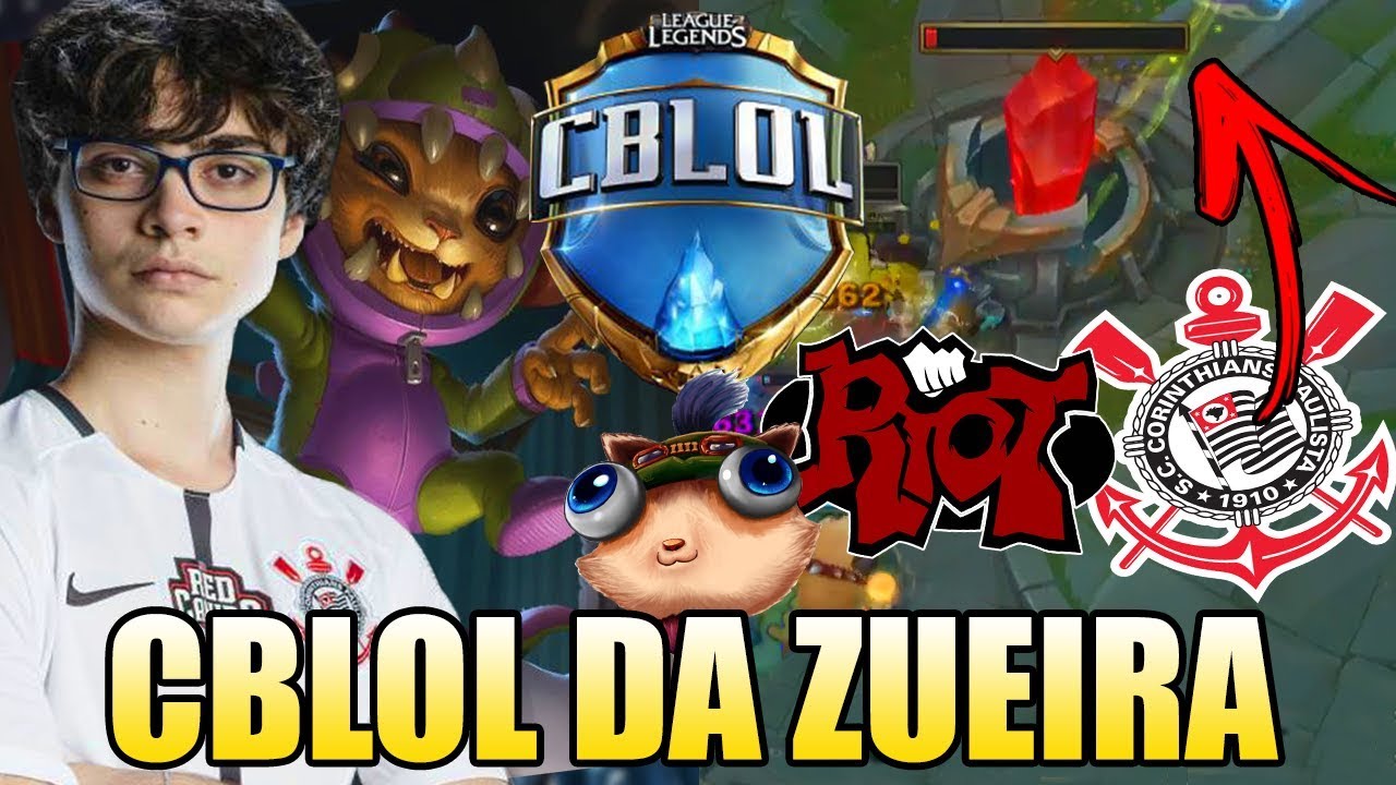 LEP MITANDO DE GNAR E RIOT ROUBANDO PRO CORINTHIANS - CBLOL DA ZUEIRA