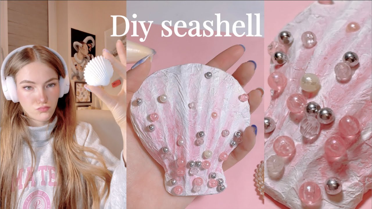 DIY Seashell from cardboard 🌊🐚🫧 [EASY TUTORIAL]