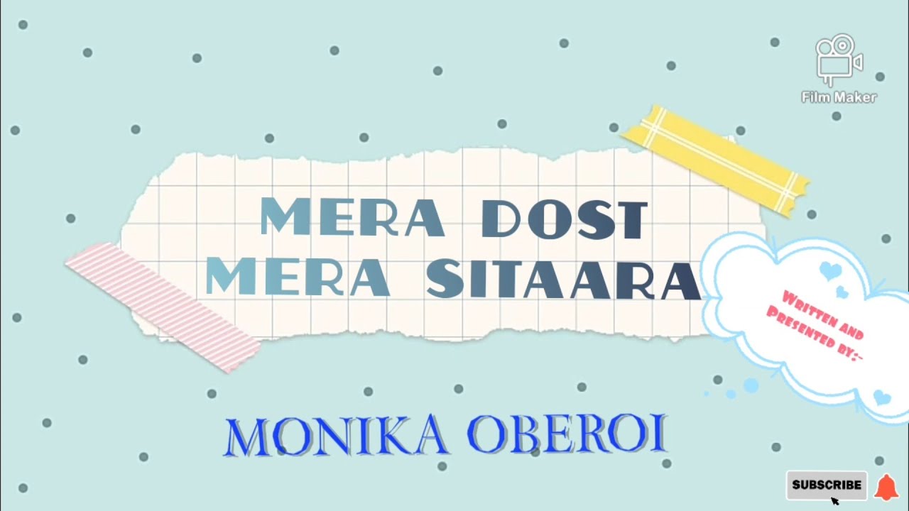 New Poem on Friendship Day। Jazbaati Kalam, Mera Dost Mera Sitaara - Monika Oberoi