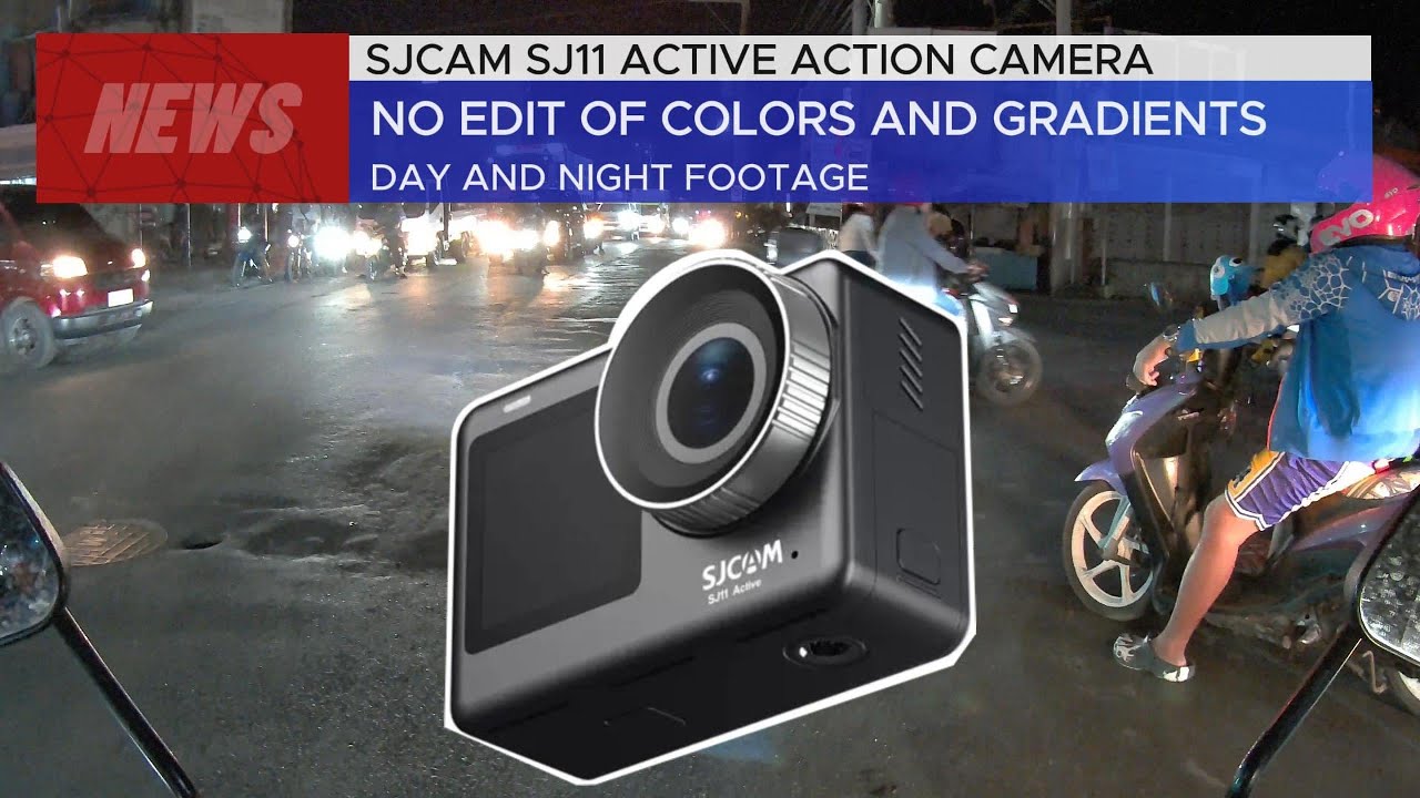 SJCAM SJ11 ACTIVE WITH TEST AUDIO DAY AND NIGHT TEST FOOTAGE #travelvlog