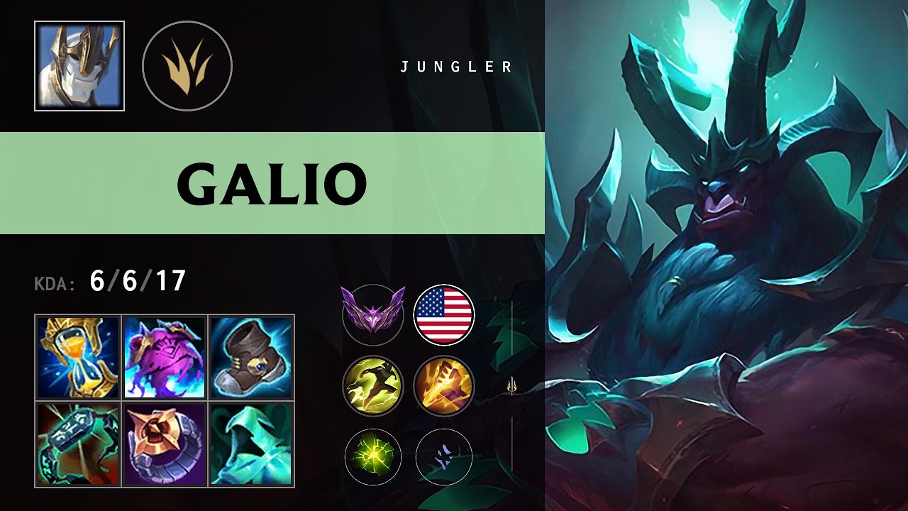 Galio Jungle vs Sylas - NA Master Patch 26.13