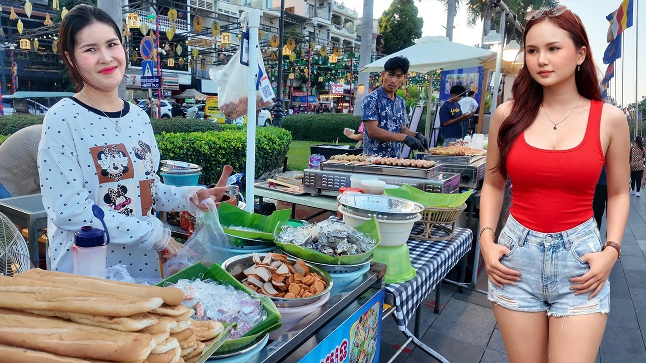 Inside Place! CAMBODIAN Street Food Tour 2026 - Thursday Walk Street in Phnom Penh City