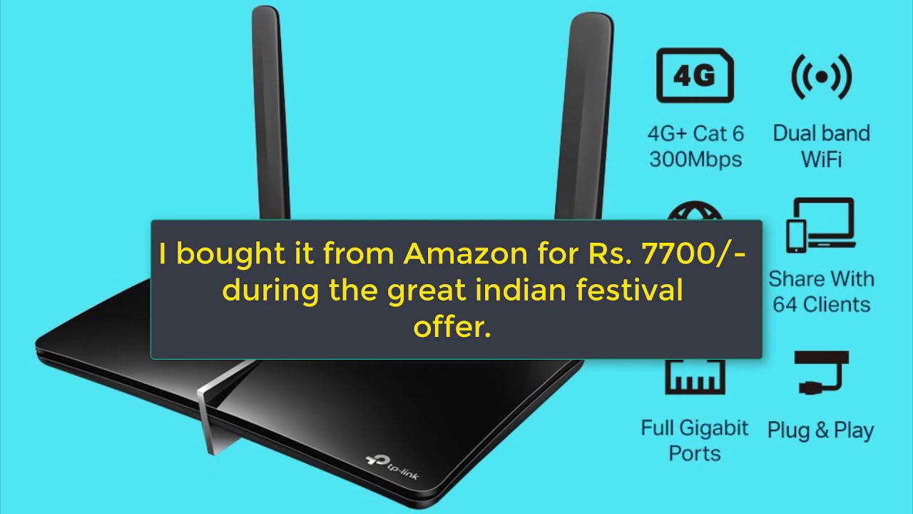 TP-Link Archer Mr600 Unboxing | 4G+ Cat 6 AC1200Mbps