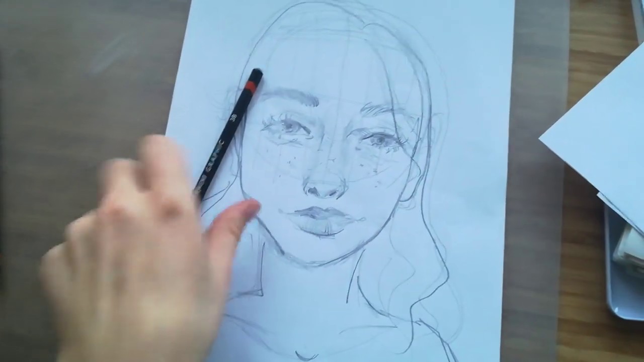 Tutorial: sådan tegner du et ansigt (messy edition)