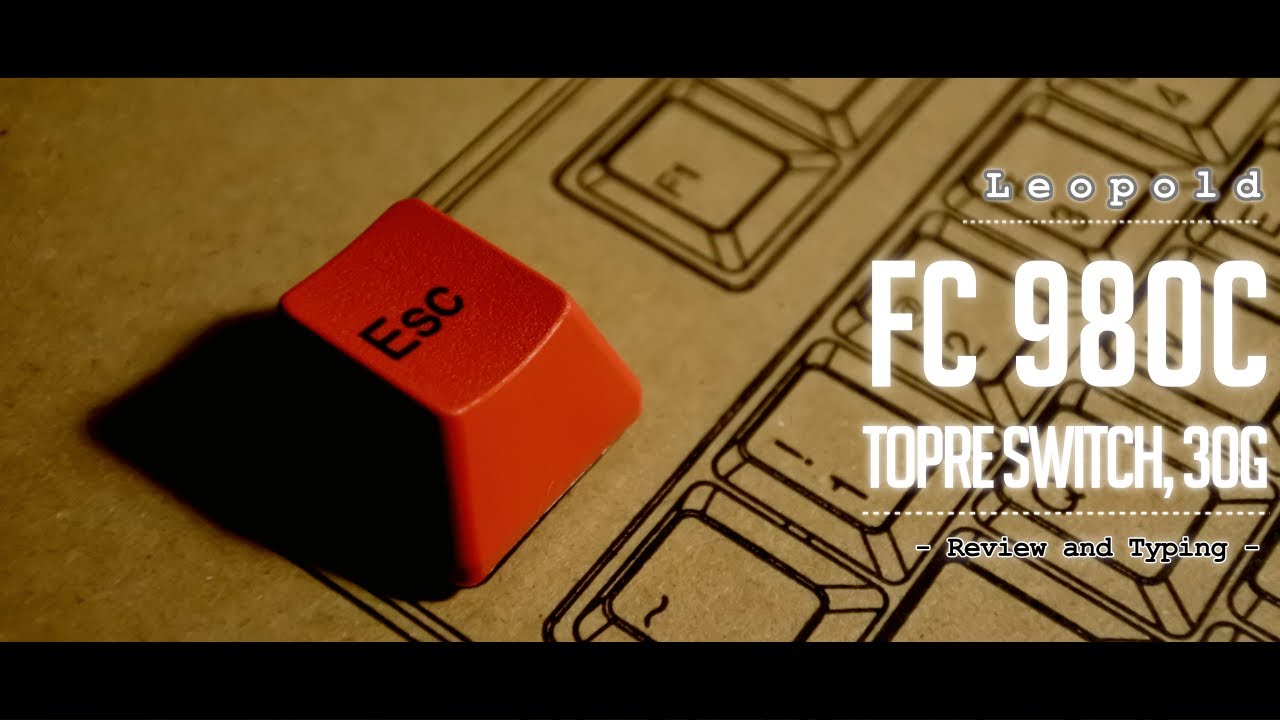 [Keyboard review]Leopold FC980c white 30g / Topre switch, 레오폴드 토프레 무접점 균등