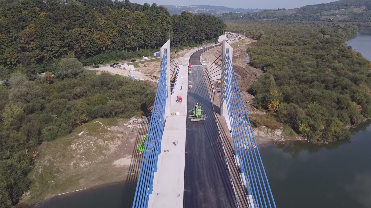 Budowa mostu w Kurowie - Wrzesień 2021