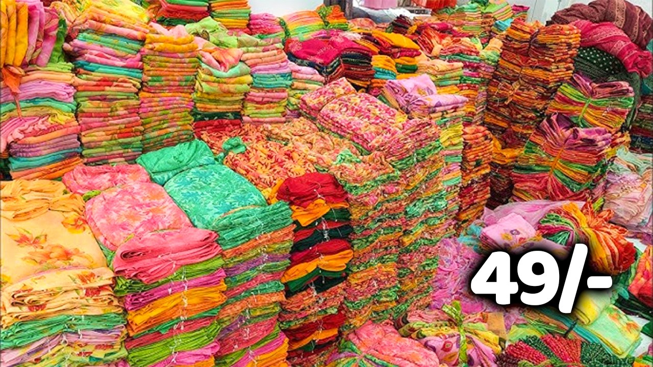 ಇಲ್ಲಿ ನಿಮಗೆ 1000 ರೂ.ಗೆ 20 ಸೀರೆಗಳು ಸಿಗುತ್ತವೆ. | Ilkal Saree Makers | Chickpet Wholesale Market #saree