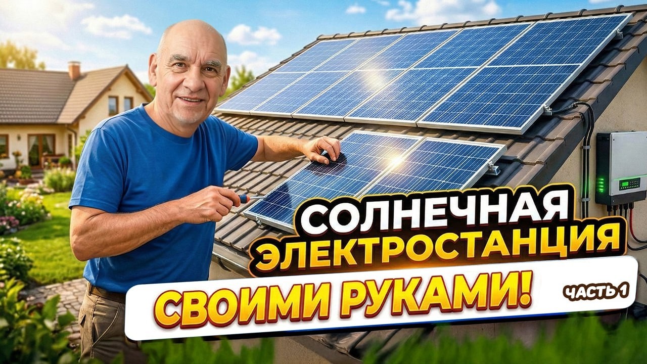 Солнечная электростанция своими руками часть1