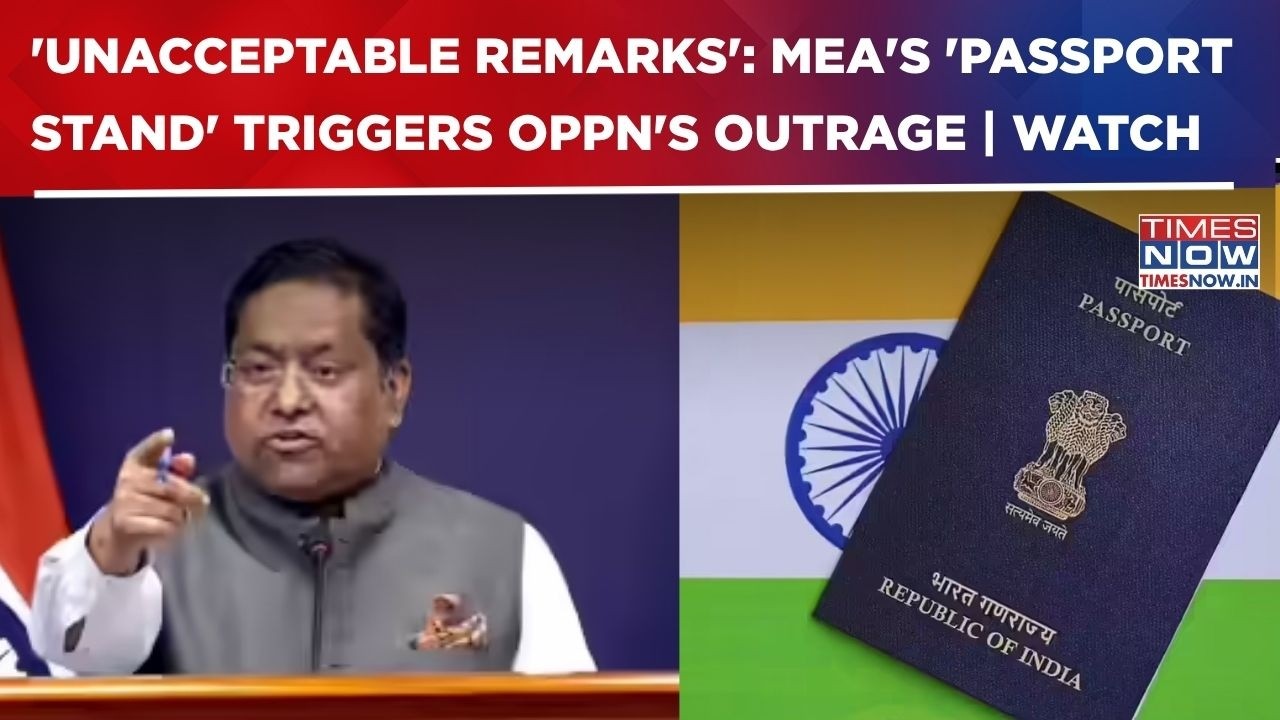 'Unacceptable' MEA's 'Passport Stand' Faces Fierce Oppn Pushback | TMC, SP Attack Centre | WATCH