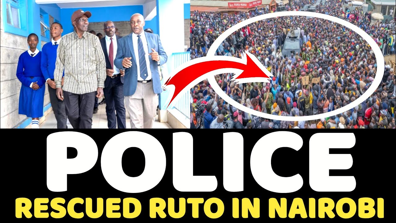 Ruto heckled Forced To LEAVE Westland Abruptly as Police RESCUED Him from Angry Kenyans!