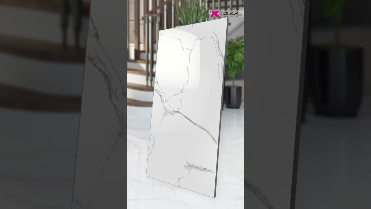 Step into Italian Luxury. Nano Mirror Polished Large Slab Tiles.