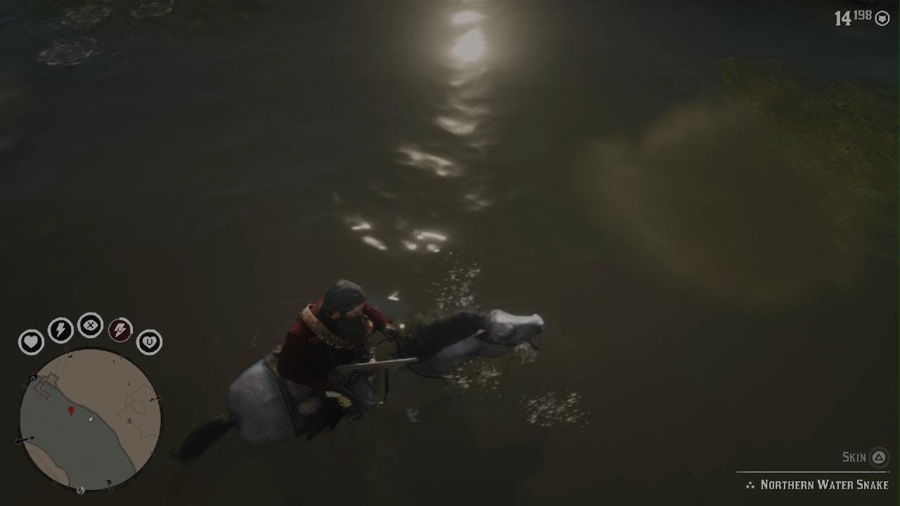 Pushing Water Snake to Shore rdr2