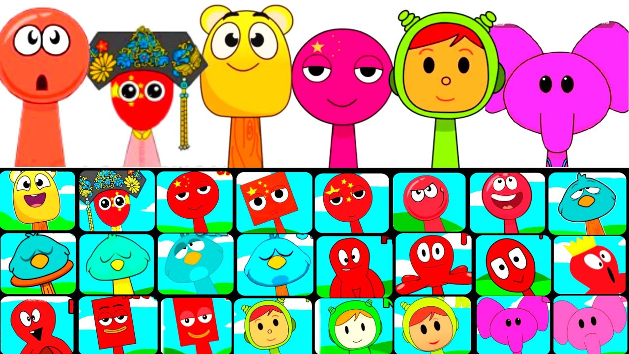 My Sprunki OC All SQUEAK FROM TALKING TOM  From Fred Pocoyo Phase 1 to Phase 2 Past 26