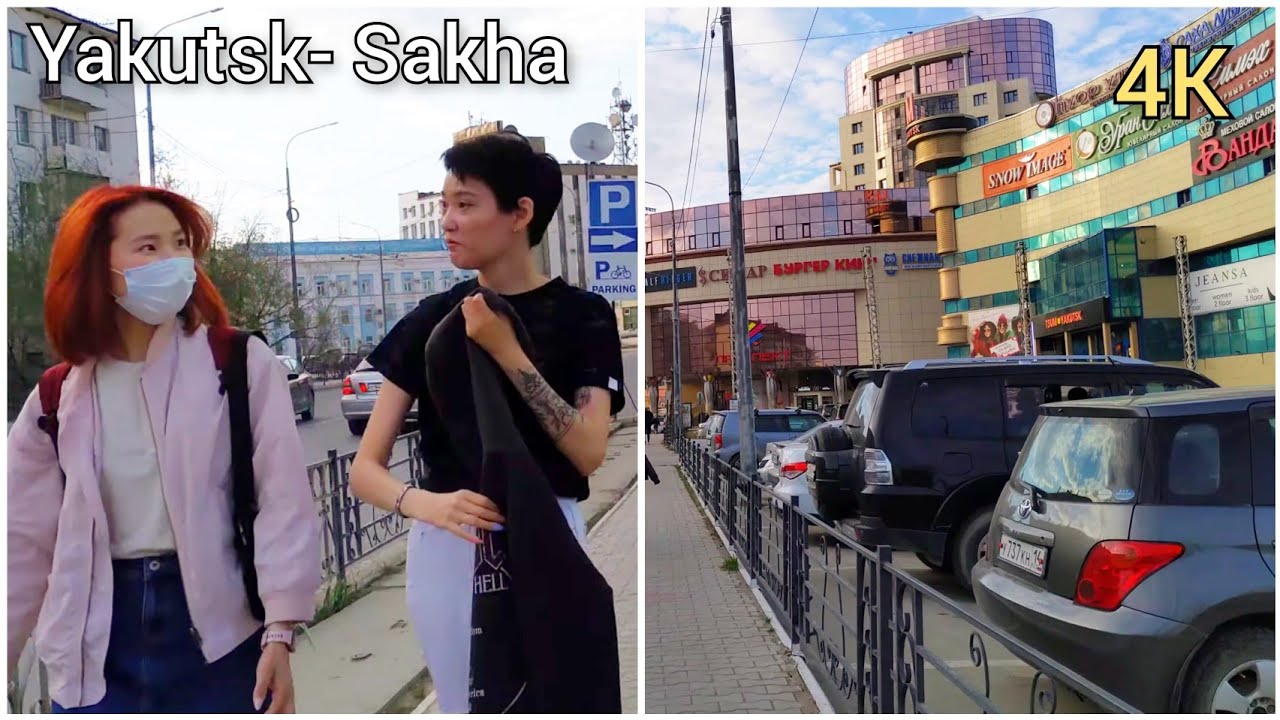 Walking in Yakutsk City , Republic of Sakha-Yakutia , Siberia/ Russia