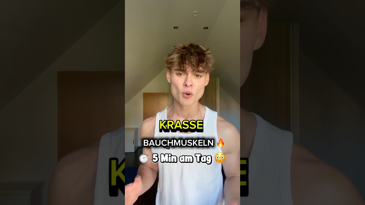 5 MIN SIXPACK WORKOUT 🔥 Bauch brennt! 💀 - TAG 27 ✅ #homeworkout #sixpack #bauchmuskeln #challenge