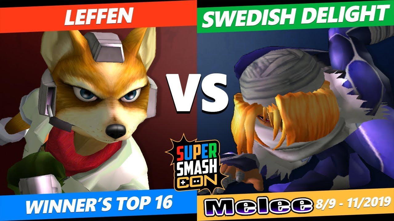 SSC 2019 SSBM - TSM Leffen (Fox) VS  Swedish Delight (Sheik) Smash Melee Winner's Top 16