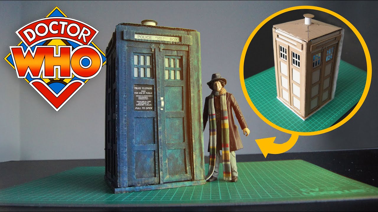 Doctor Who 5.5" Scale Tardis Build (Cardboard) ✨