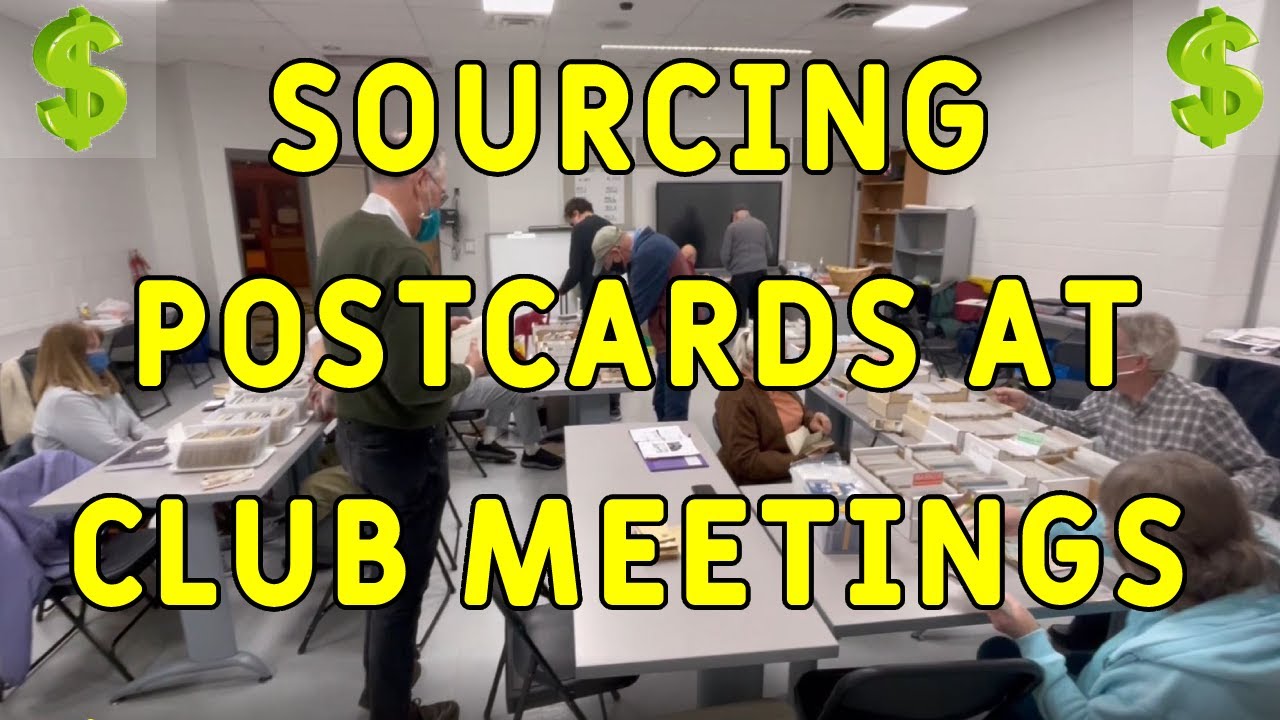 Sourcing Postcards To Sell On Ebay From a Postcard Club Meeting - Popeyes Postcards