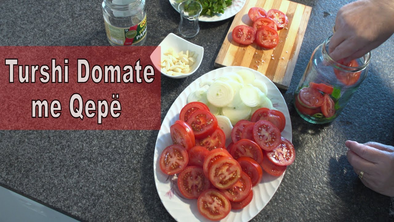 Turshi Domate te kuqe me Qepë Recept i Nënës 