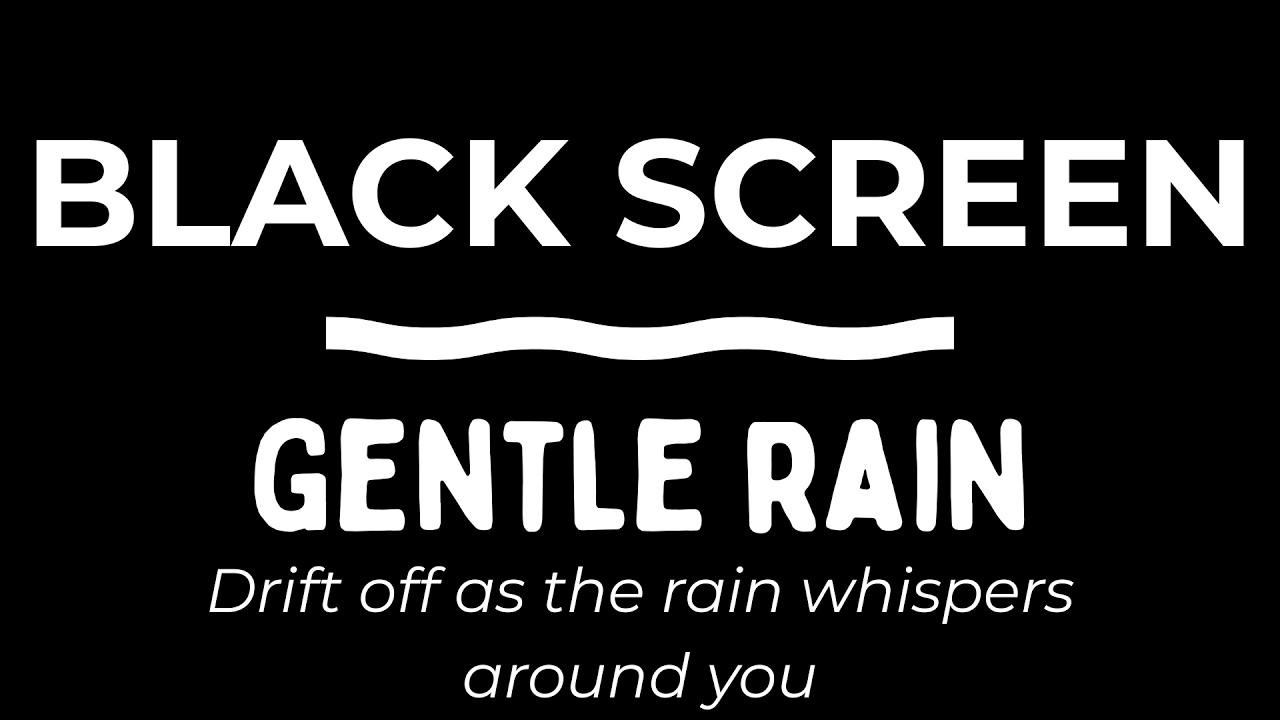 Deep Sleep Rain – Relax and Fall Asleep Instantly | Dark Screen Ambience
