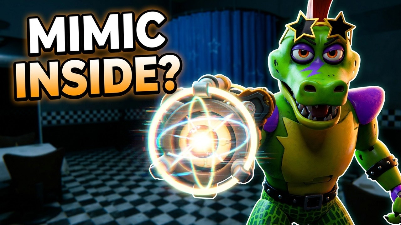 Аниматроники пугают охранника в Бонелаб FNAF COOP Гига Монти против Мимика Bonelab