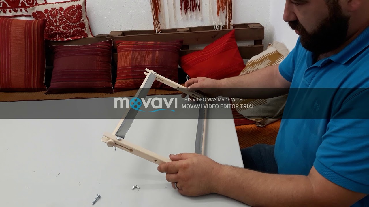 Asamblarea gherghefului reglabil si a panzei pentru goblen