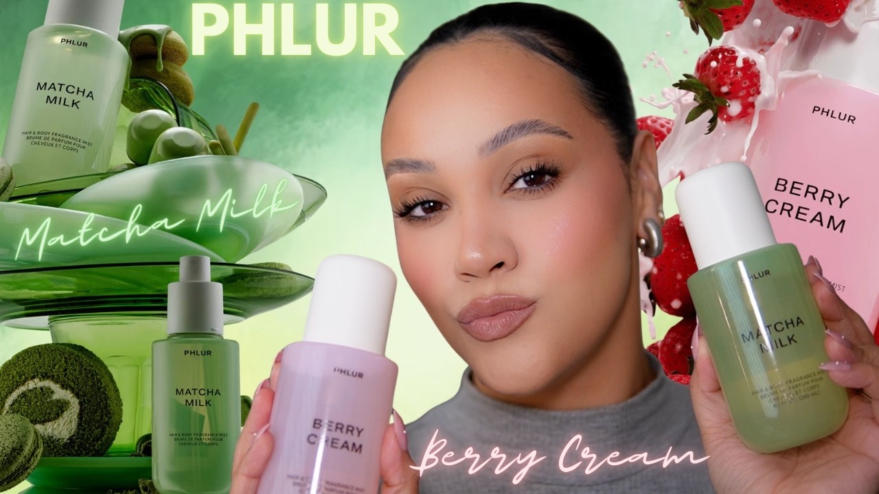 НОВИНКА! ✨ Первые впечатления от спреев для волос и тела PHLUR MATCHA MILK + BERRY CREAM! | AMY G...