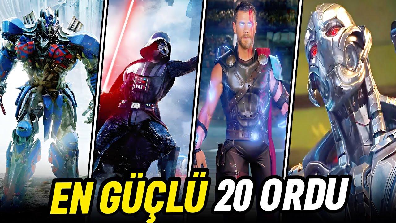 En Güçlü 20 Ordu Güç Sıralaması 2024 | MARVEL - DC - TRANSFORMERS - STAR WARS - Terminatör
