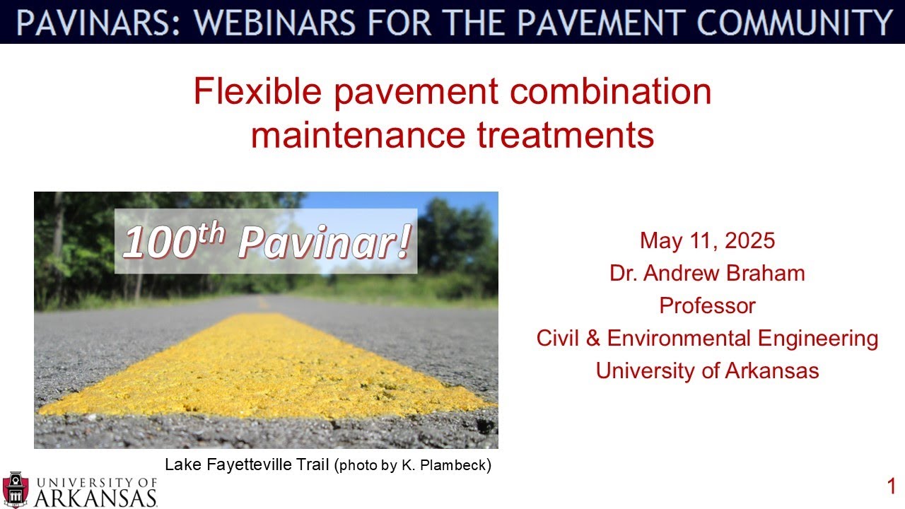 Pavinar: Flexible pavement combination maintenance treatments