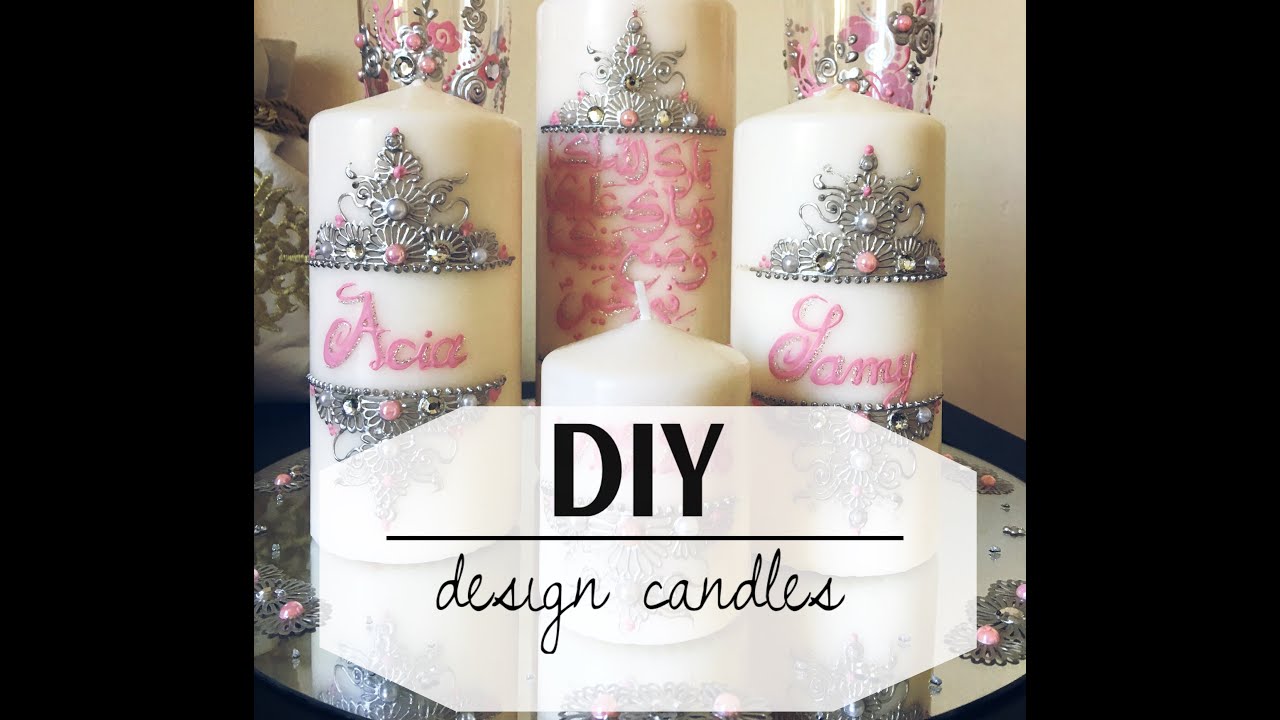 DIY design candles tutorial