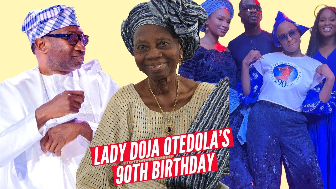 Femi Otedola Hosted The Most Expensive 90th Birthday In The History Of Nigeria For His Mom Lady Doja
