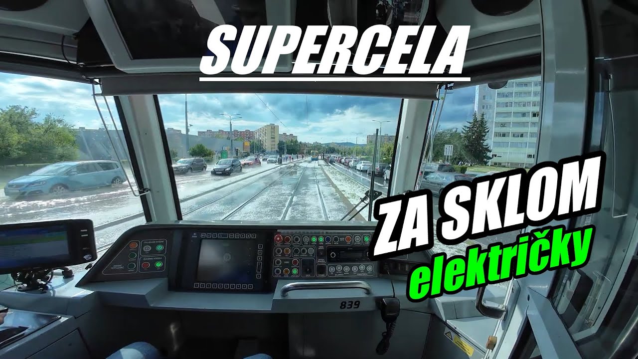 Z archívu: Supercela 6.6.2024, pred-počas-potom🚊Cabview MHD Košice
