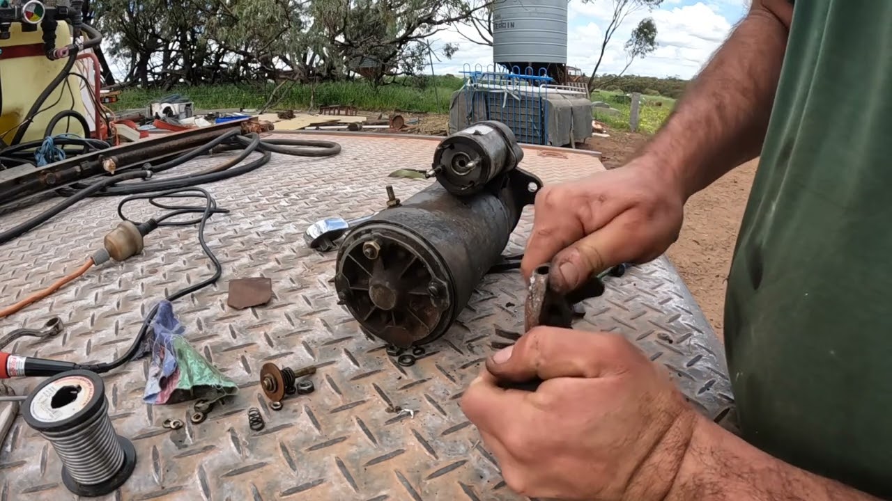 Massy Ferguson starter motor repair