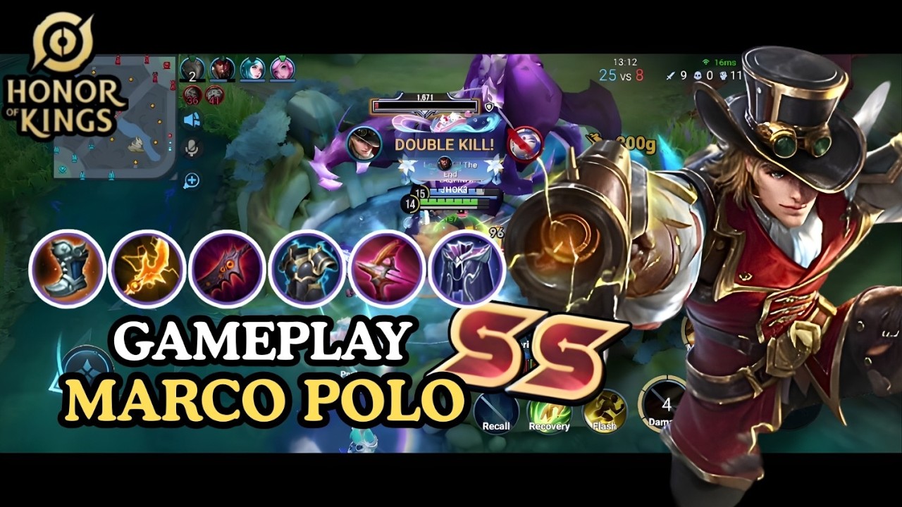 MARCO POLO INSANE DAMAGE! ⚡ Dash & Burst Destroy Everything! | Honor of Kings