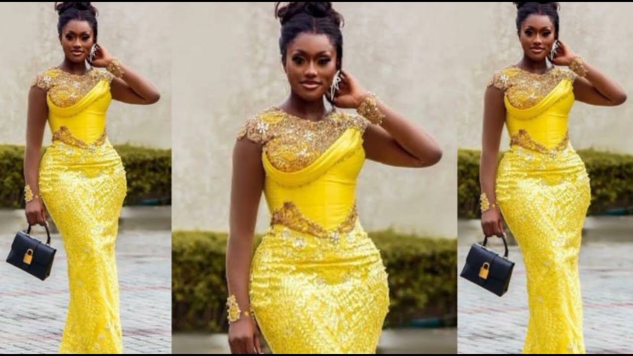 How to cut this stylish beautiful Asoebi dress || Bustier pattern