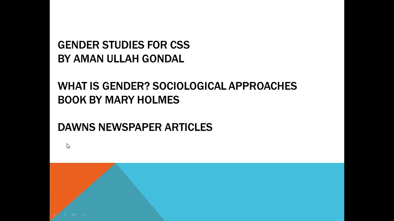 Gender Studies CSS Books Selection