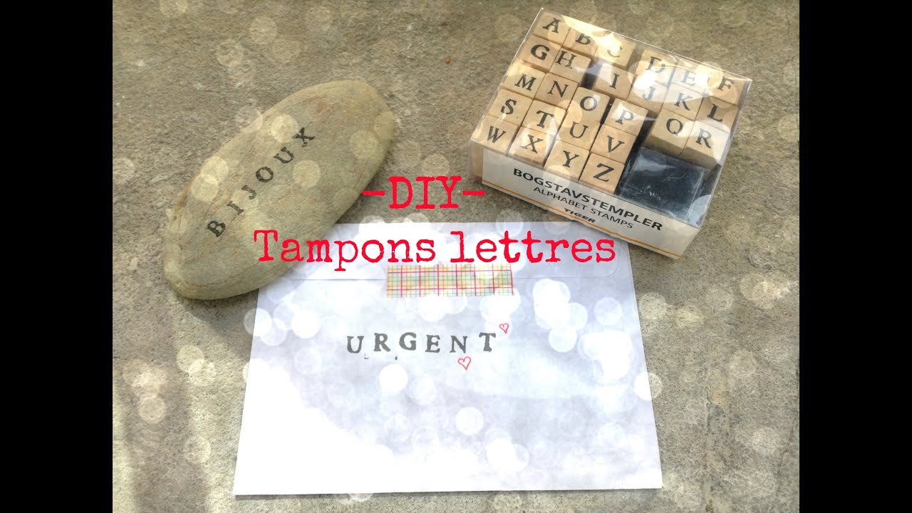 -DIY- 3 idées avec tes tampons lettres