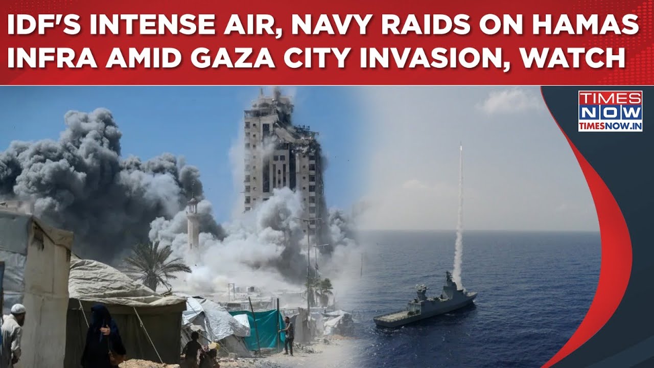 IDF Air, Naval Raids On Hamas Infra In Visual: Terror Dens Wiped Out Amid Intense Gaza City Invasion