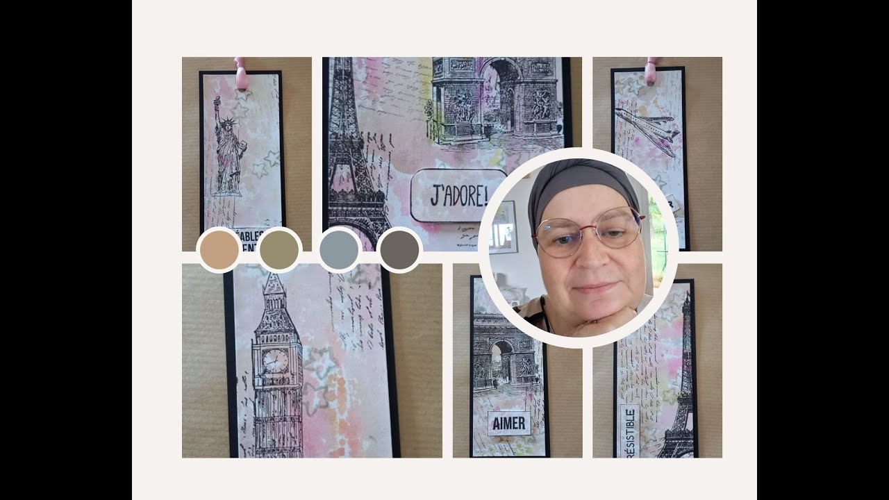 SCRAP Tuto Marques Pages et Carte VOYAGE