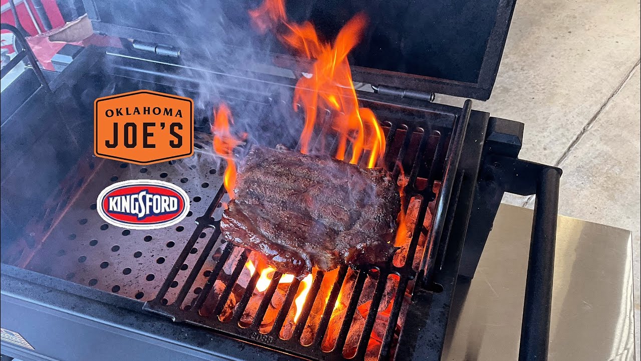 Reverse Seared Ribeye Steak! / Oklahoma Joe’s Modified Rambler / Portable Charcoal Grill!