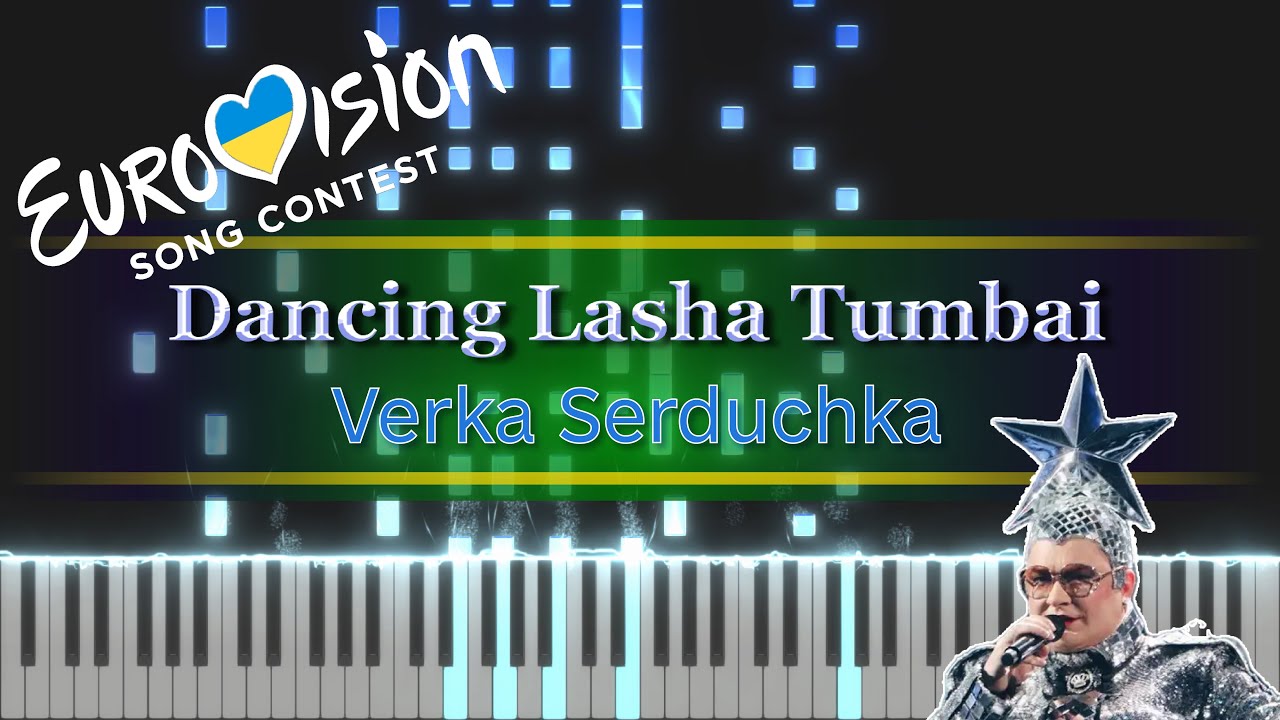 Dancing Lasha Tumbai (Ukrainian Song Eurovision 2007) [piano tutorial + sheet piano]