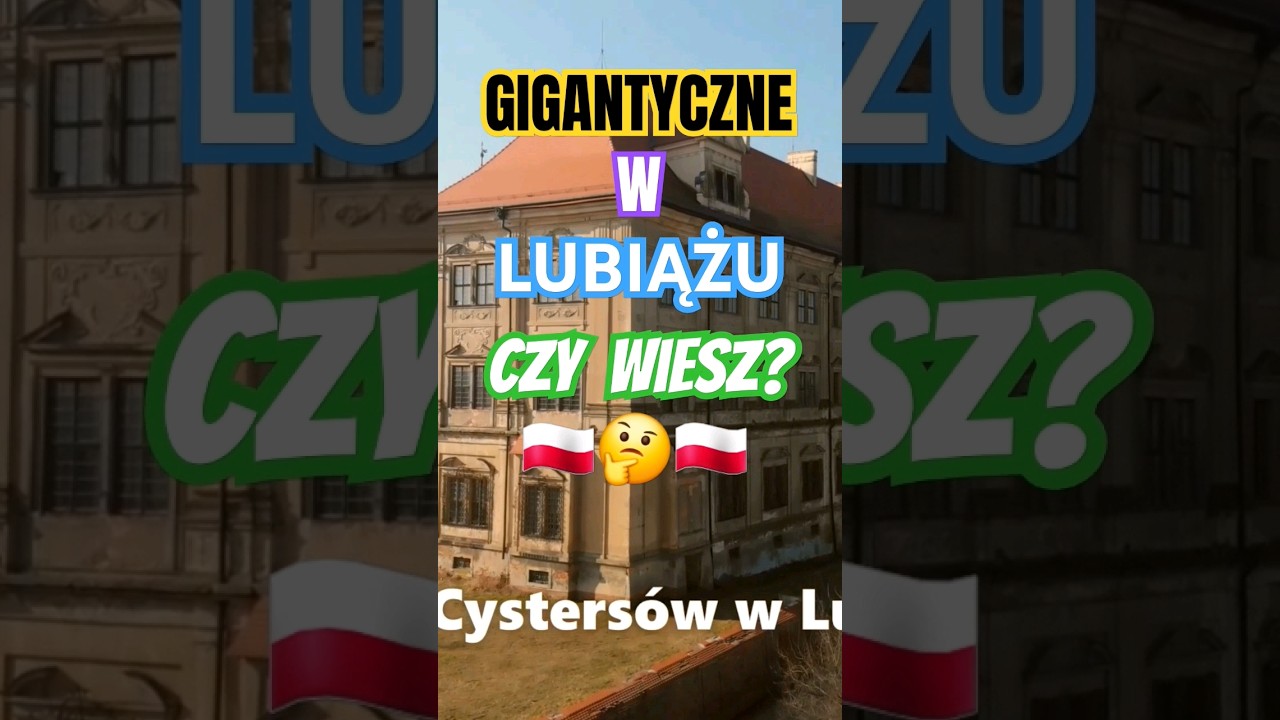 Czy Wiesz? Gigantyczne Opactwo Cysters&oacute;w w Lubiążu XII w. #ciekawostki #adventure #poland #drone