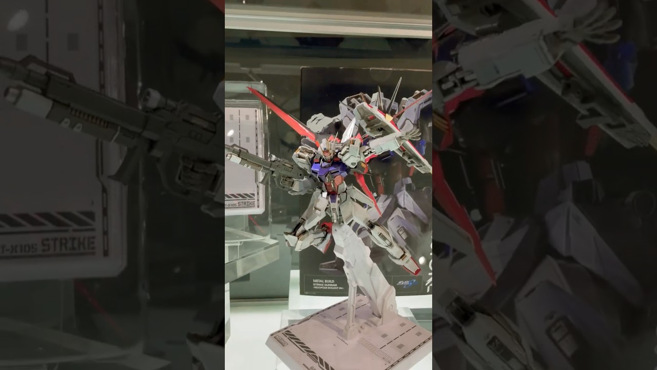 METAL BUILD Strike #Gundam Heliopolis Rollout Ver. + Aile Striker Pack #gundamseed #tamashiinations