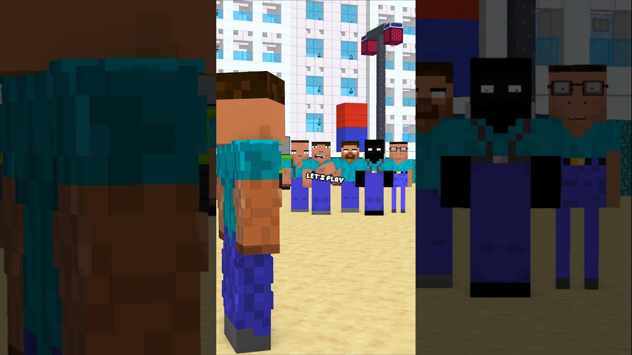 Herobrine's Friend Is Not Lonely Again #friendship #shorts #trending #anime