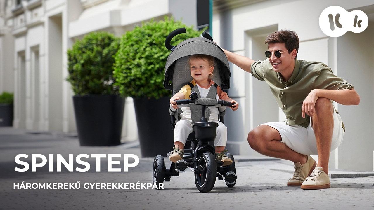 Forgatható üléssel ellátott Kinderkraft SPINSTEP tricikli